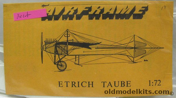 Airframe 1/72 Etrich Taube - Bagged plastic model kit
